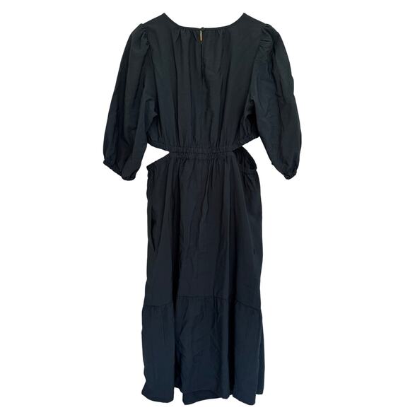 NWT Isabel Ingrid + Isabel Elbow Sleeve Cutout Midi Maternity Dress Navy Small - Picture 7 of 7